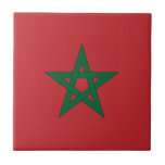 Marokko Flag Tile Fliese<br><div class="desc">Fliegen mit der Flagge Marokkos.</div>
