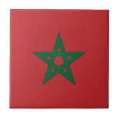 Marokko Flag Tile Fliese (Vorderseite)