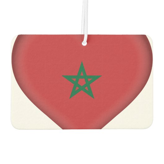 Marokko-Flagge Autolufterfrischer (Rückseite)