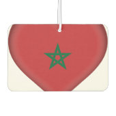 Marokko-Flagge Autolufterfrischer (Vorderseite)