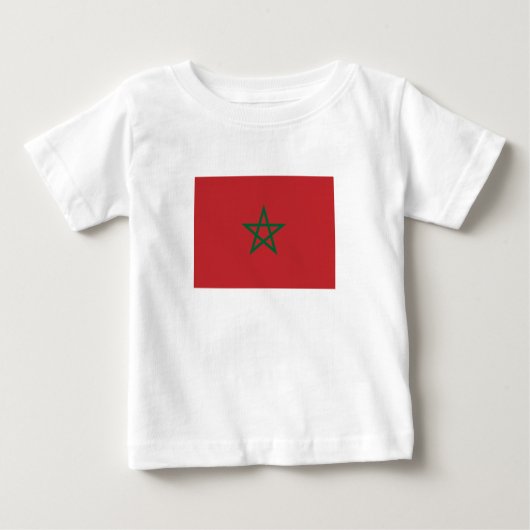 Marokko-Flagge Baby T-shirt (Vorderseite)