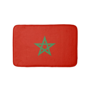 Marokko-Flagge Badematte