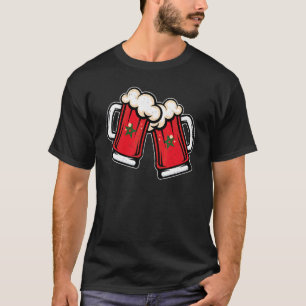 Marokko-Flagge Bierkrug Cooles marokkanisches Bi T-Shirt