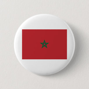 Marokko-Flagge Button