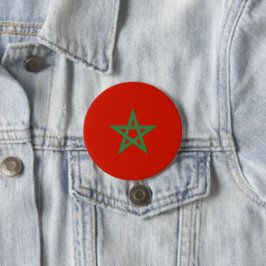 Marokko-Flagge Button