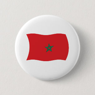 Marokko-Flagge-Button Button