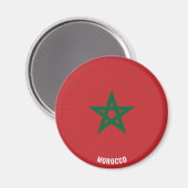 Marokko Flagge Charming Patriotic Magnet (Vorderseite/Rückseite)