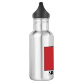 Marokko-Flagge Edelstahlflasche (Links)