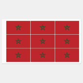Marokko-Flagge Etiketten (Blatt)