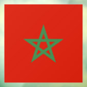 Marokko-Flagge Fensteraufkleber (Blatt 3)