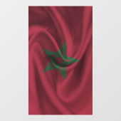 Marokko-Flagge Fensteraufkleber (Blatt)
