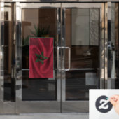 Marokko-Flagge Fensteraufkleber (Büro Tür)