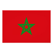 Marokko-Flagge Fotodruck (Vorne)