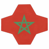 Marokko-Flagge Fußball (Flach)