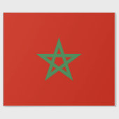 Marokko-Flagge Geschenkpapier (Flach)