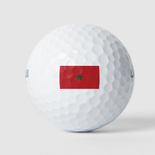 Marokko-Flagge Golfball (Vorderseite)
