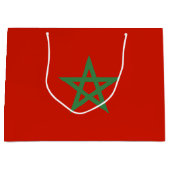 Marokko-Flagge Große Geschenktüte (Vorderseite)