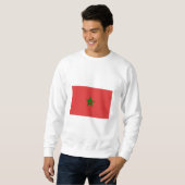 Marokko-FLAGGE International Sweatshirt (Vorne ganz)