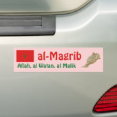Marokko-Flagge + Karten-Autoaufkleber Autoaufkleber (Auf Auto)