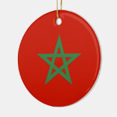 Marokko-Flagge Keramik Ornament (Links)
