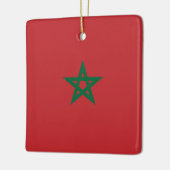 Marokko-Flagge Keramikornament (Links)