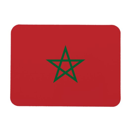Marokko-Flagge Magnet (Horizontal)