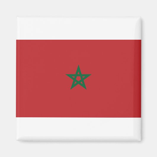 Marokko-Flagge Magnet (Vorne)