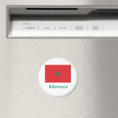 Marokko-Flagge Magnet (In Situ (Geschirrspüler))