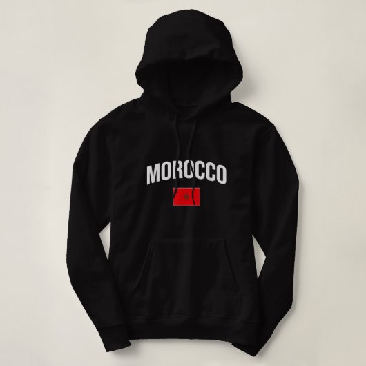 Marokko Flagge Marokkos Classic Hoodie (Design vorne)