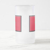 Marokko-Flagge Mattglas Bierglas (Mittel)