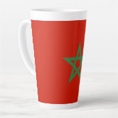 Marokko-Flagge Milchtasse (Linke Ecke)