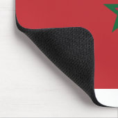 Marokko-Flagge Mousepad (Ecke)