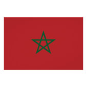 Marokko-Flagge Poster (Vorderseite)