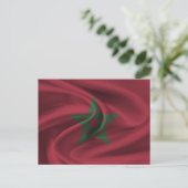 Marokko-Flagge Postkarte (Stehend Vorderseite)