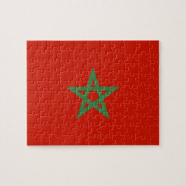 Marokko-Flagge Puzzle