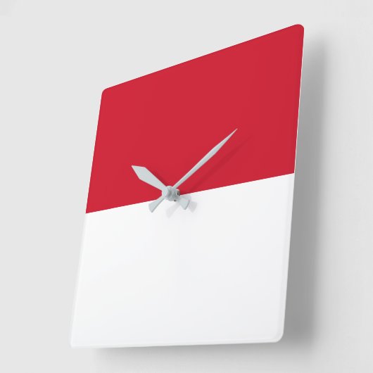 Marokko-Flagge Quadratische Wanduhr (Winkel)