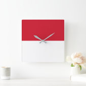 Marokko-Flagge Quadratische Wanduhr (Zuhause)