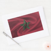 Marokko-Flagge Rechteckiger Aufkleber (Umschlag)