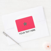 Marokko-Flagge Runder Aufkleber (Umschlag)