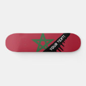 Marokko-Flagge Skateboard (Horizontal)