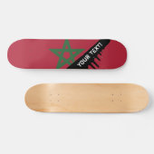 Marokko-Flagge Skateboard (Horizontal)