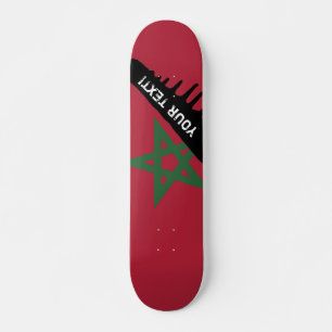 Marokko-Flagge Skateboard