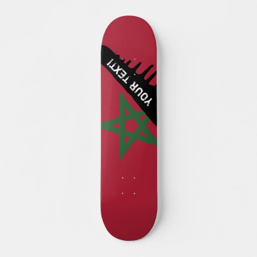 Marokko-Flagge Skateboard (Vorne)