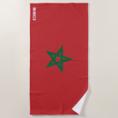 Marokko Flagge Splendid Patriotic Strandtuch (Vorderseite)