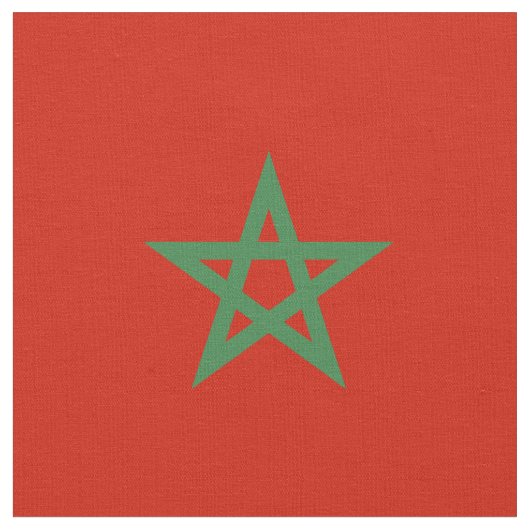Marokko-Flagge Stoff (Nahaufnahme)