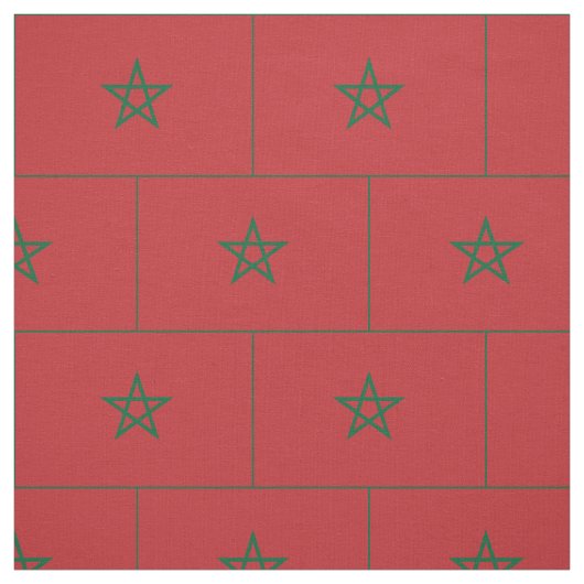 Marokko-Flagge Stoff (Muster)