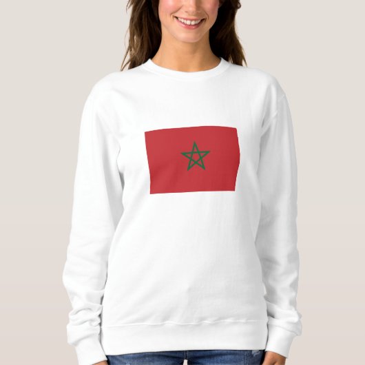 Marokko-Flagge Sweatshirt (Vorderseite)