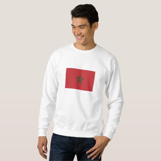 Marokko-Flagge Sweatshirt (Vorne ganz)