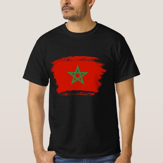 Marokko-Flagge T-Shirt (Vorderseite)