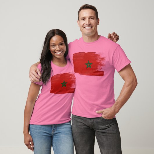 Marokko-Flagge T-Shirt (Unisex)